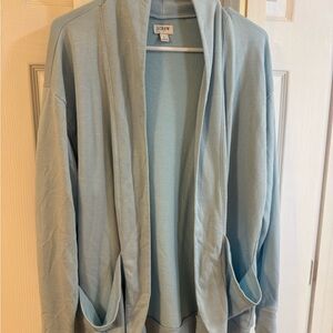 J. Crew Soft Blue Shawl Collar Cardigan